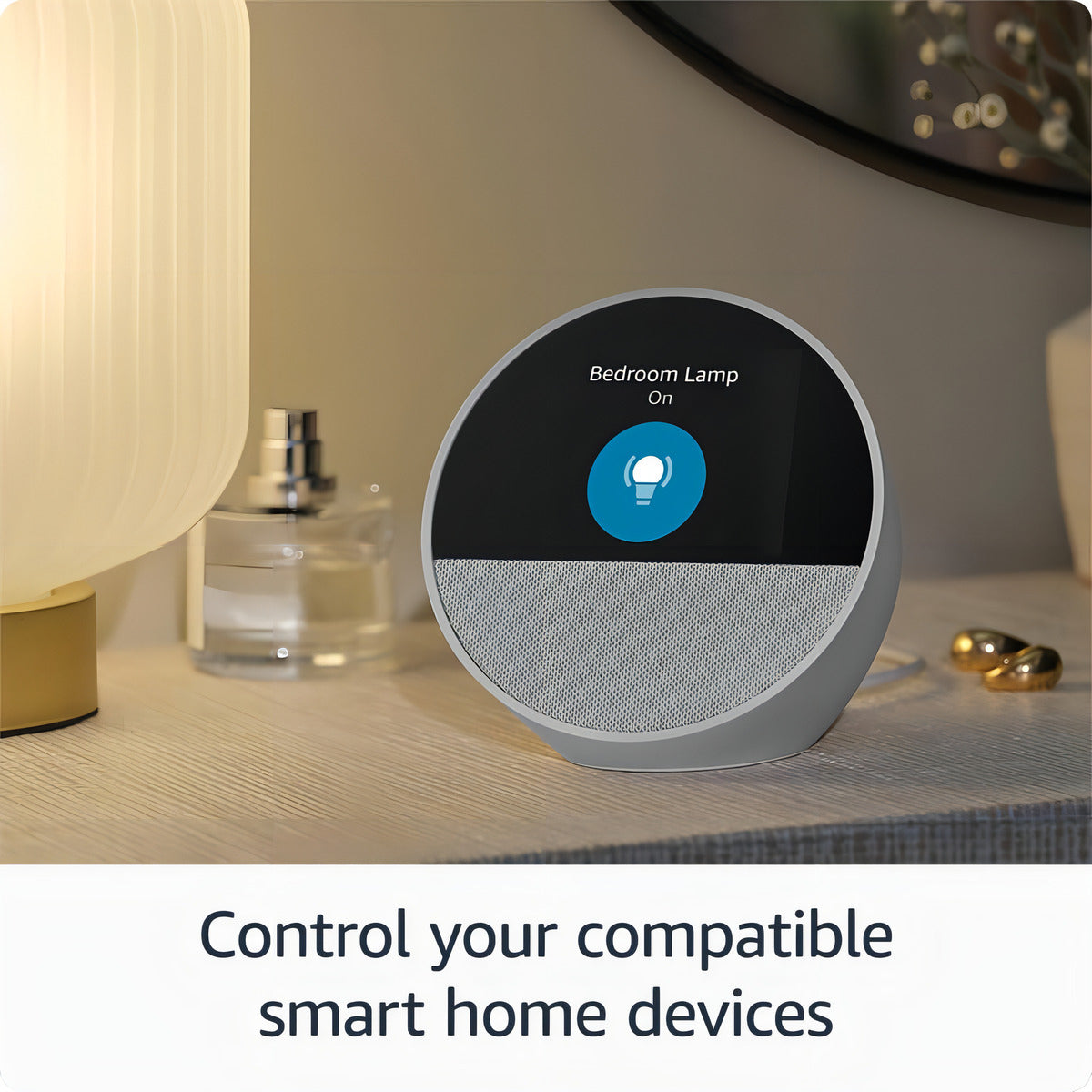 Amazon Echo Spot Bocina Inteligente 2024 Color Azul Acero