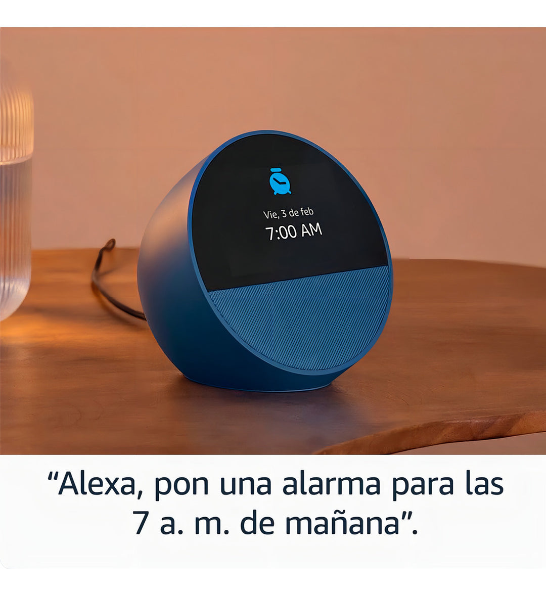 Amazon Echo Spot Bocina Inteligente 2024 Color Azul Acero