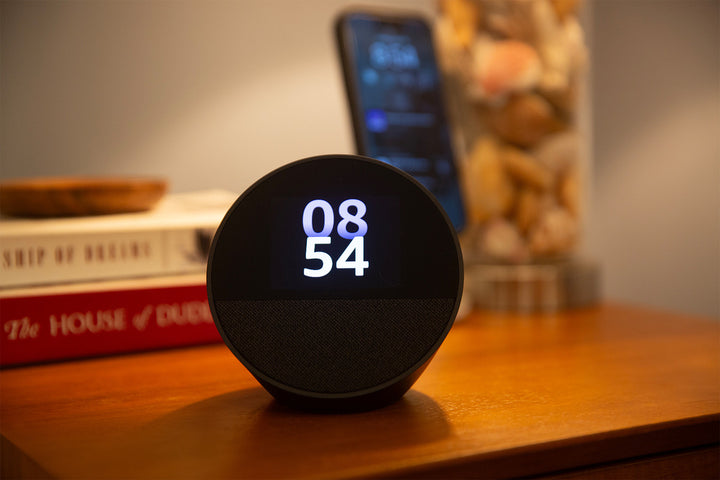 Amazon Echo Spot Bocina Inteligente 2024 Color Azul Acero