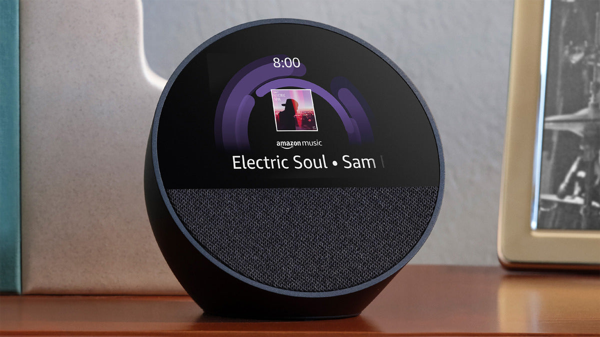 Amazon Echo Spot Bocina Inteligente 2024 Color Azul Acero