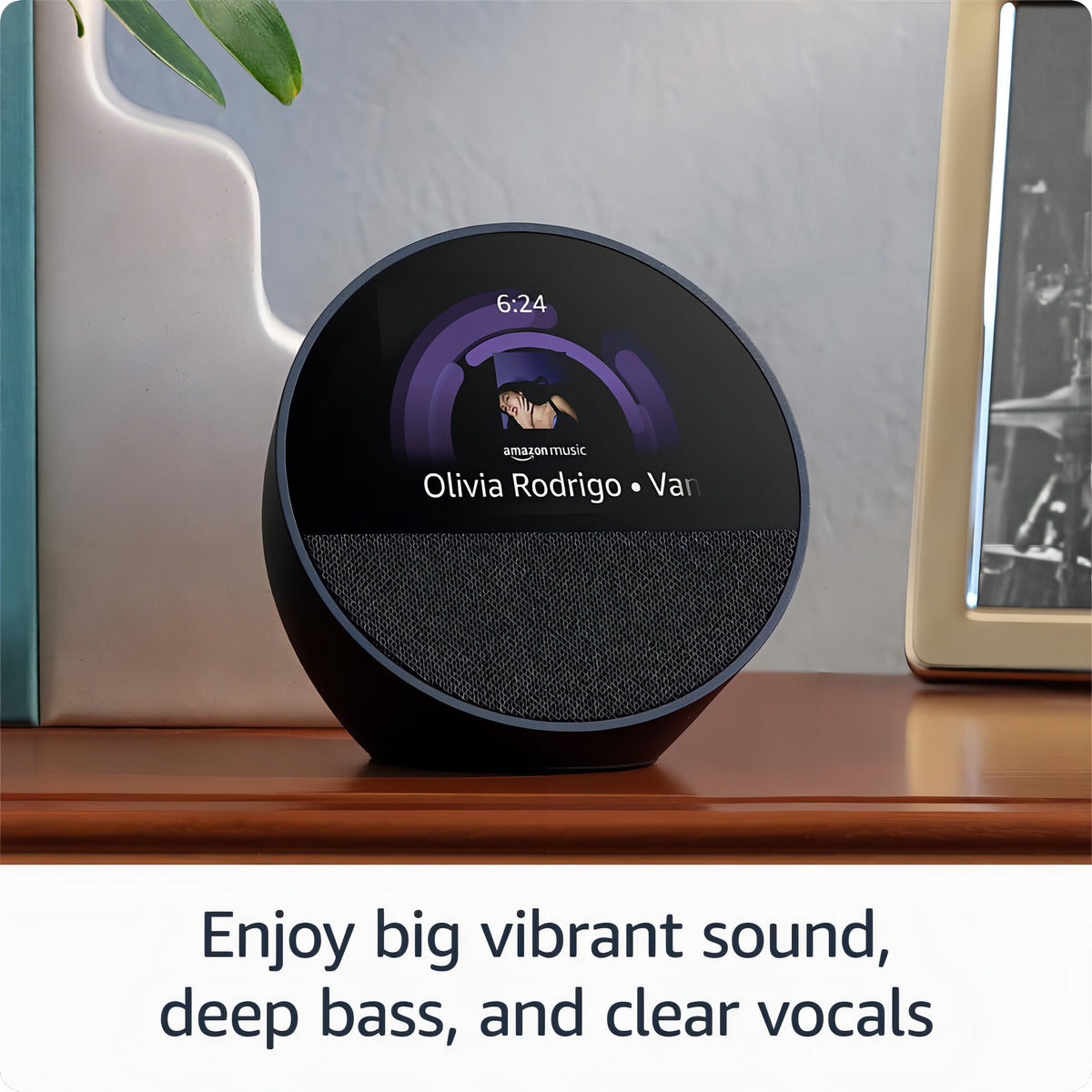 Amazon Echo Spot Bocina Inteligente 2024 Color Azul Acero