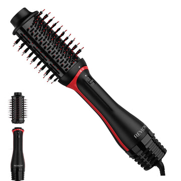 Revlon One-Step Voluminizador Más Secador de Pelo y Cepillo de Aire Caliente, Negro