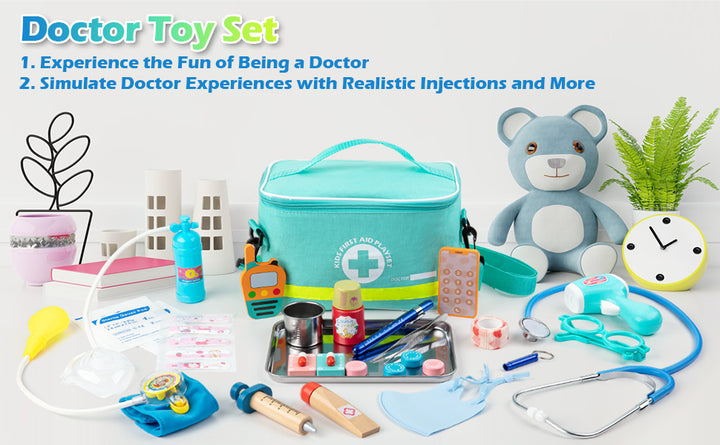 Sundaymot Kit médico para niños juego de simulación de 34