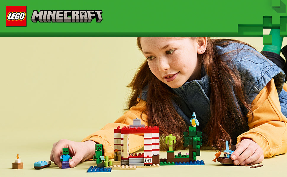 LEGO - Juguete de Minecraft de la casa de TNT en la jungla
