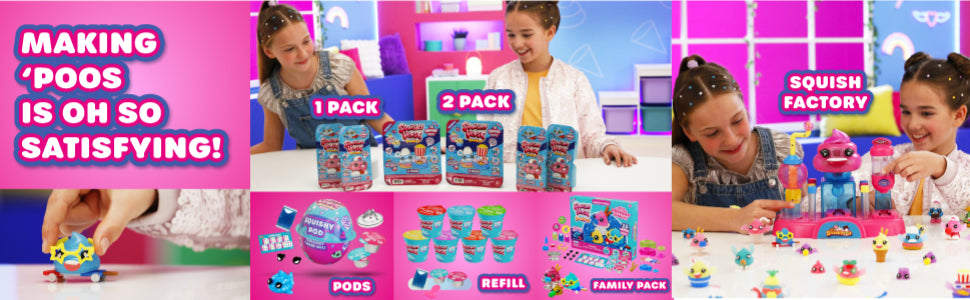 Squishyverse Snackipoos 1 paquete Kit de fabricación