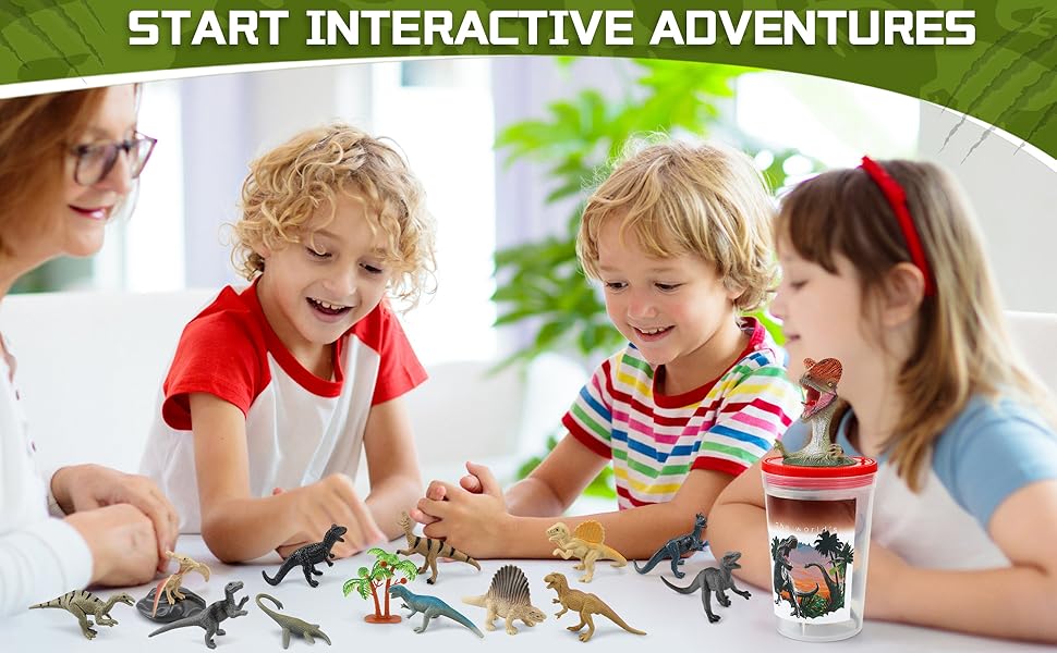 Dinosaur World Bucket - Juego de dinosaurios para niños 14