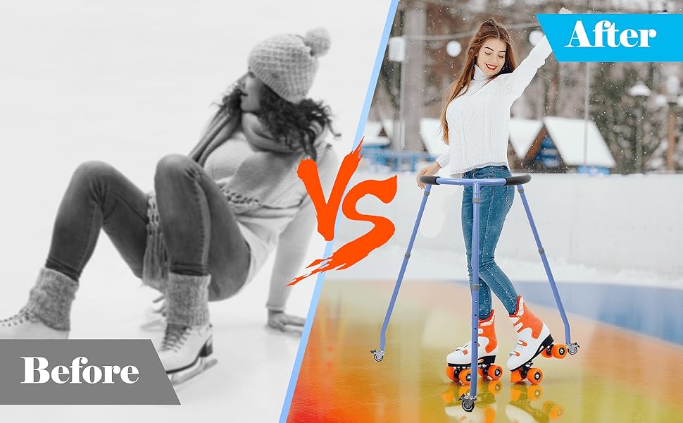 Entrenador de patinaje ayuda de aprendizaje de patinaje y