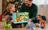 Paquete de 3 juguetes de dinosaurios caminantes para niños