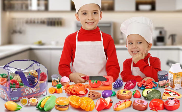 Comida de juego de simulación para la cocina de los niños