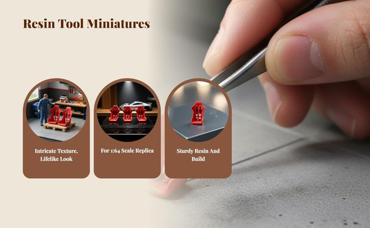 JISADER Modelo de garaje 3X escala 1/64 simulación juego