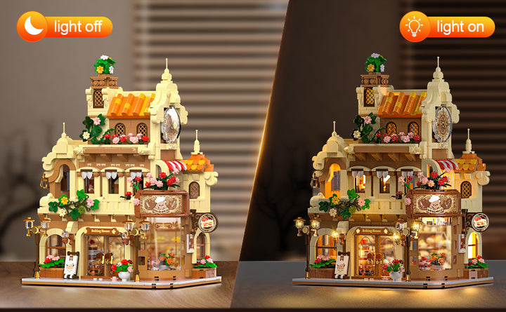 City Bakery Cafe House - Juego de construcción de casa con