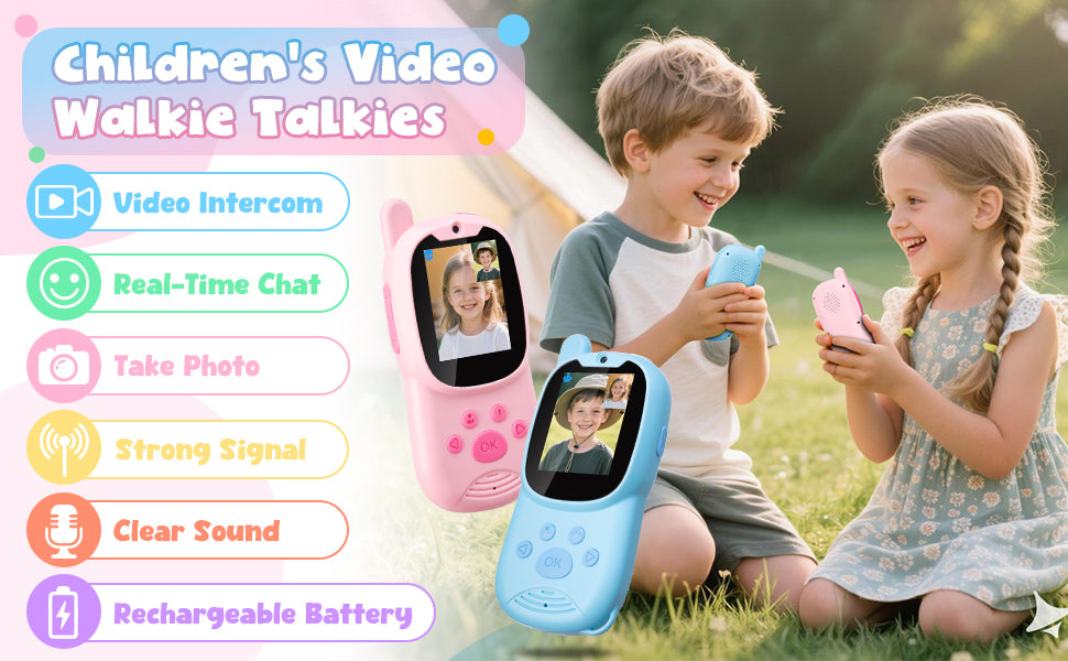 Walkie Talkies de video mejorados para niños Walkie