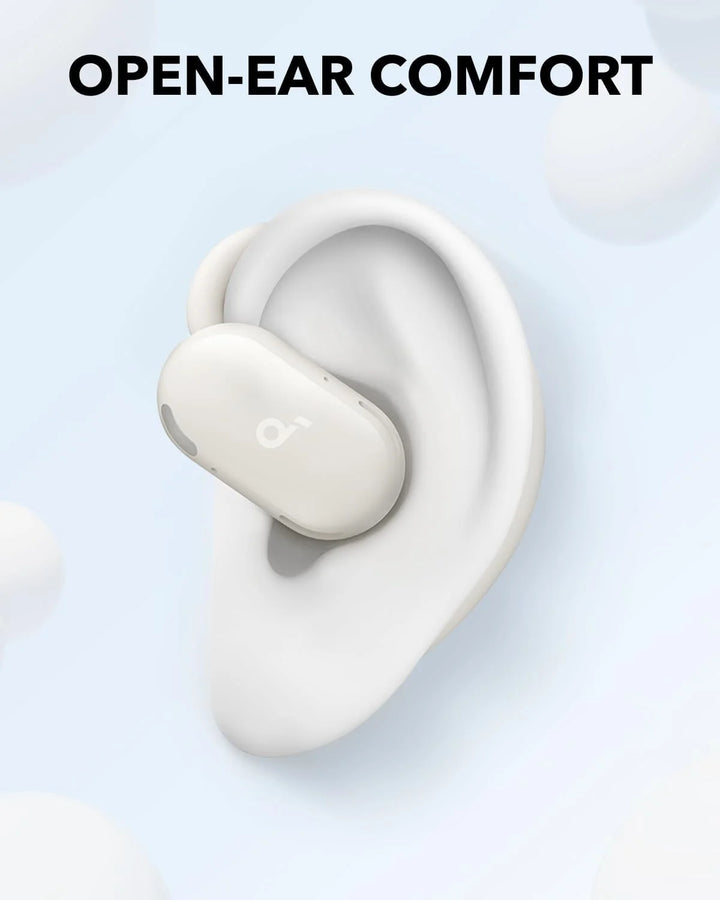 V20I by Anker Open-Ear Headphones, Rotatable Ear Hooks, Ultra-Comfort, Snug Fit, White