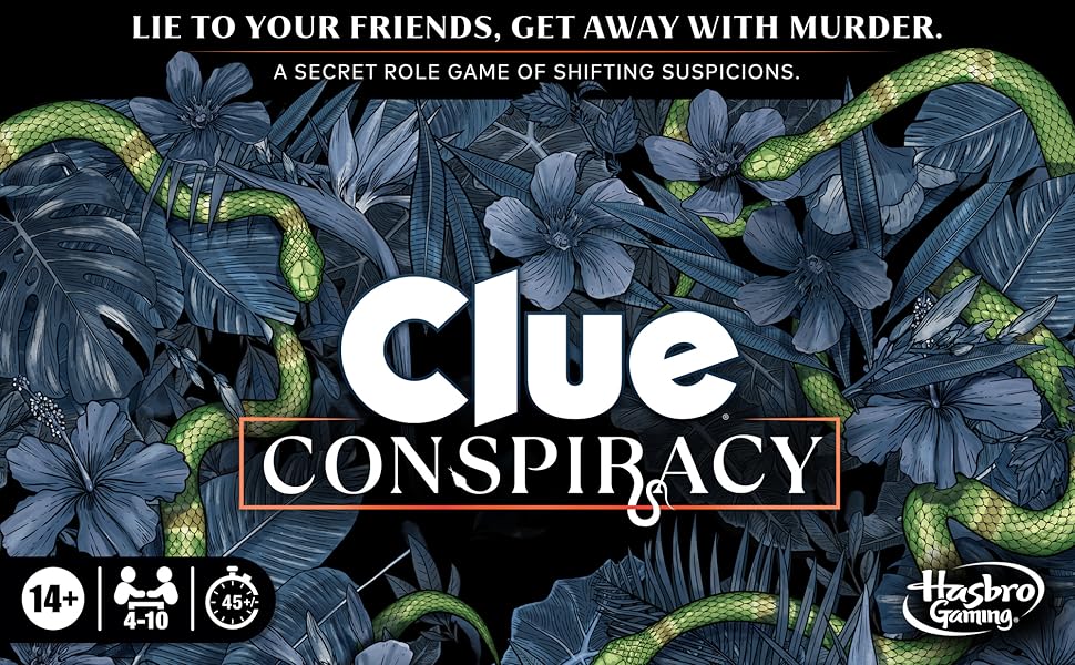 Hasbro Gaming Juego de mesa Clue Conspiracy para adultos y