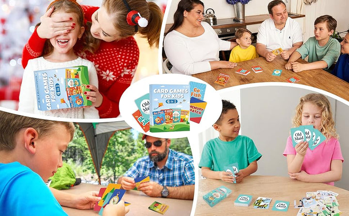 Etyishe Juegos de cartas para niños pequeños Go Fish Old