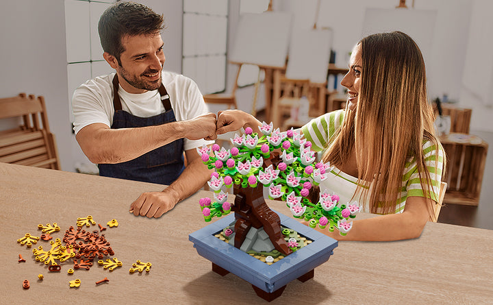 HOGOKIDS Juego de construcción de flores de cerezo 584
