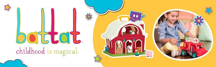 Battat - Juego de juguete de tractor de granja con luces y