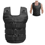 Adjustable Weighted Vest Weight Jacket Oxford Exercise Weight Loading Cloth Strength Training 50Kg Max. Load (Empty)
