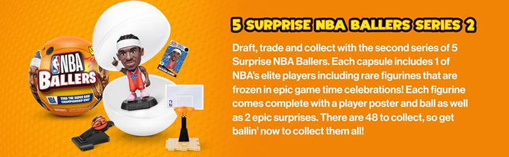 5 Surprise NBA Ballers Series 2 de ZURU coleccionable con