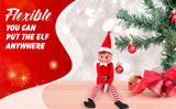 Peluche de elfo navideño que se comporta mal muñeca larga