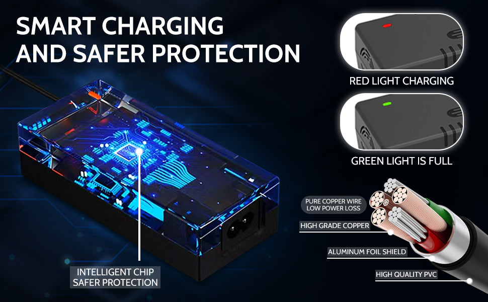 Cargador de scooter eléctrico de 24 V 2 A adecuado para Go