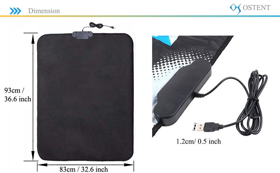 OSTENT USB Non-Slip Dancing Step Dance Mat Pad Blanket for