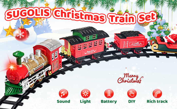 Juego de tren de Navidad para alrededor del árbol juguetes