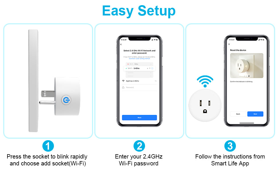 EIGHTREE Enchufe inteligente toma WiFi para el hogar