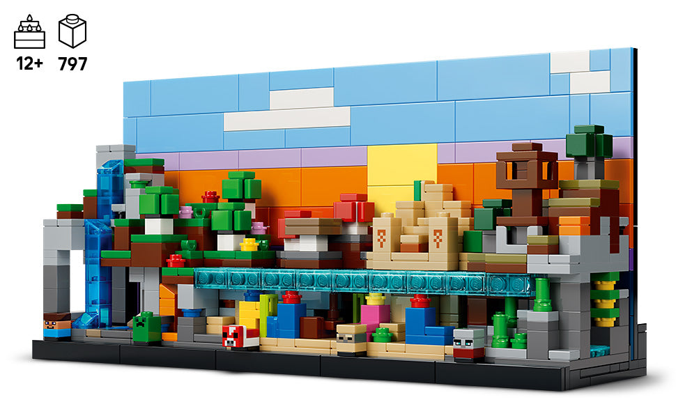 LEGO Minecraft Mini Biomes - Juguete de construcción y