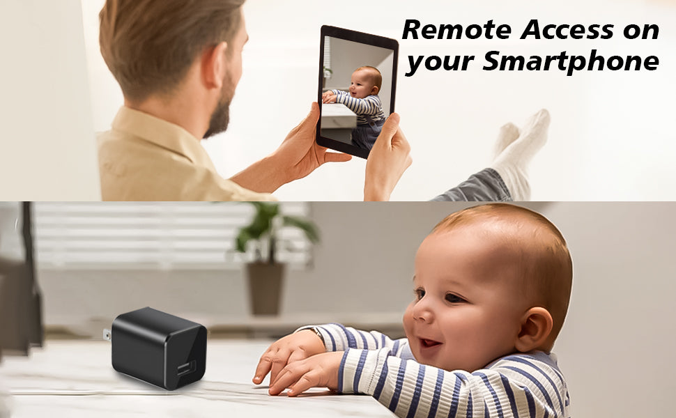 Cámara de carga USB fijawee - Cámara WiFi pequeña - Mini