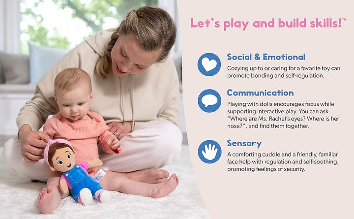 Ms Rachel - Muñeca oficial para abrazar y estar cómoda