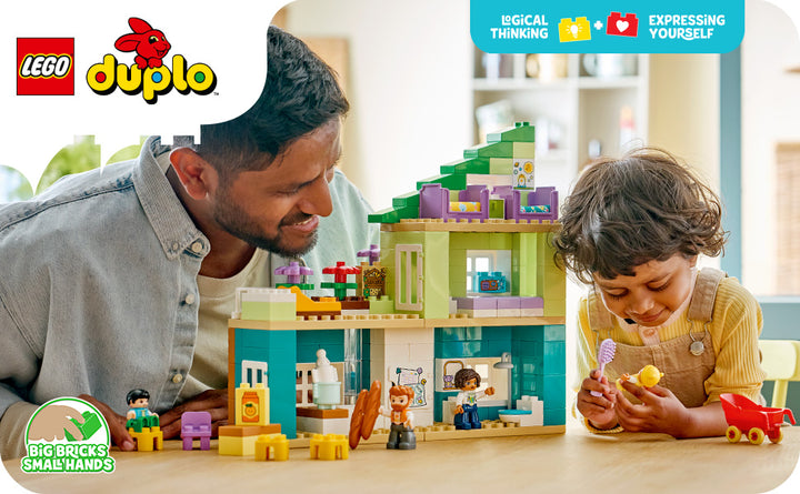 LEGO DUPLO Town 10470 - Casa familiar moderna 3 en 1 con