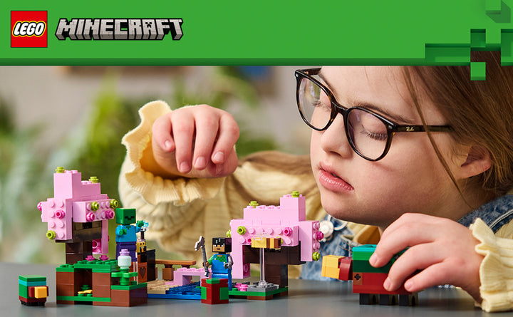 LEGO Minecraft The Cherry Blossom Garden juguete de