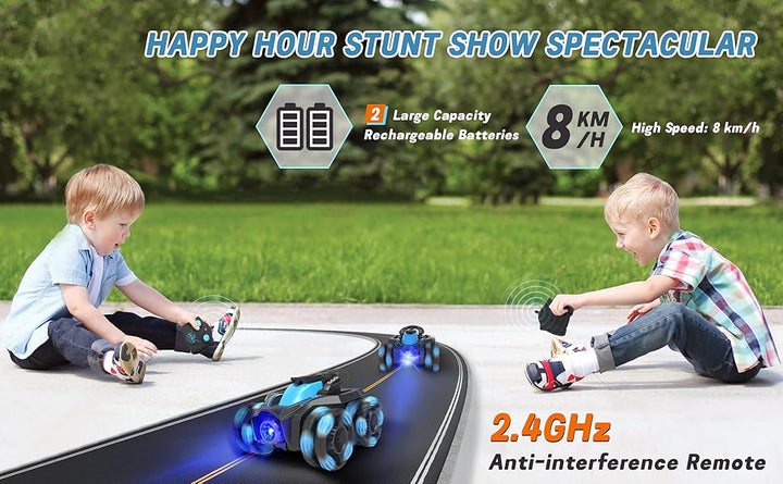 Eulogia Auto de acrobacias RC para niños de 5 a 12 alta