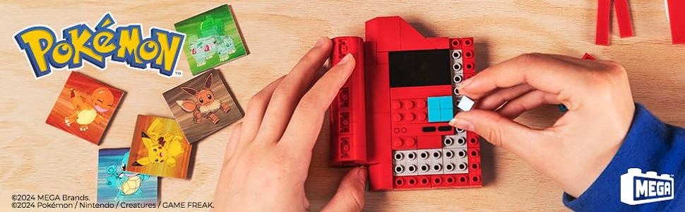 MEGA - Juego de juguetes de construcción Pokémon región de