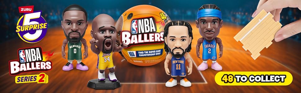 5 Surprise NBA Ballers Series 2 de ZURU coleccionable con