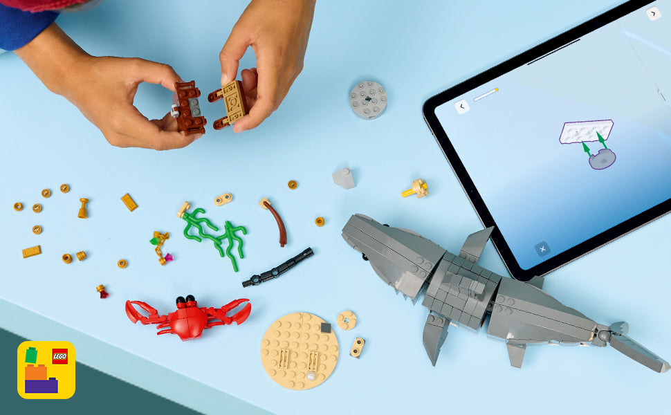LEGO Creator - Juguete de construcción de tiburón feroz