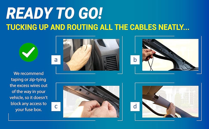 Kit de cableado para cámara de salpicadero ROVE Ultimate