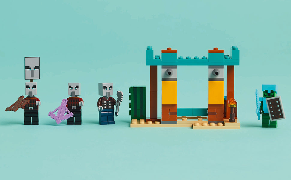 LEGO Minecraft The Illager Desert Patrol Figuras de