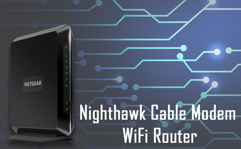 Netgear Nighthawk - Combo de módem de cable y enrutador
