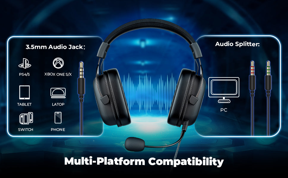 havit H2002d - Auriculares para juegos para PS4 PC 2087 in