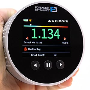 Detector de radón de Forensics Uso doméstico Sensor de