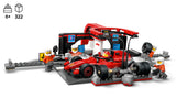LEGO City F1 Pit Stop Pit Crew con coche Ferrari de