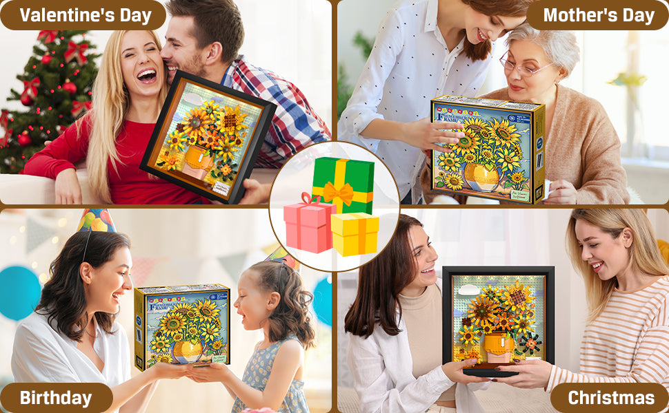 HOGOKIDS Juego de construcción de flores y girasoles con