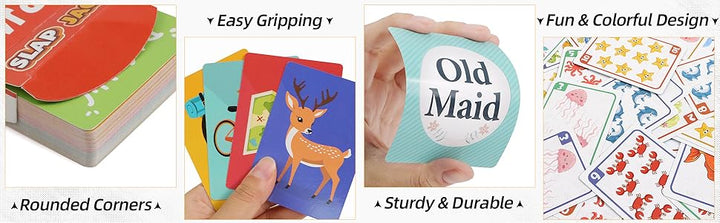 Etyishe Juegos de cartas para niños pequeños Go Fish Old