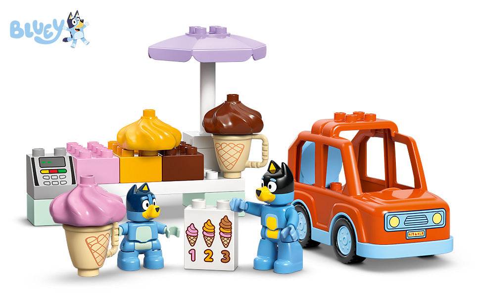 LEGO DUPLO Bluey Ice Cream Trip Bluey - Juguete para niños