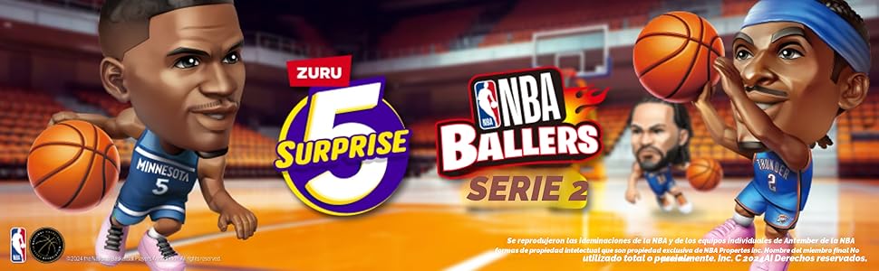 5 Surprise NBA Ballers Series 2 de ZURU coleccionable con
