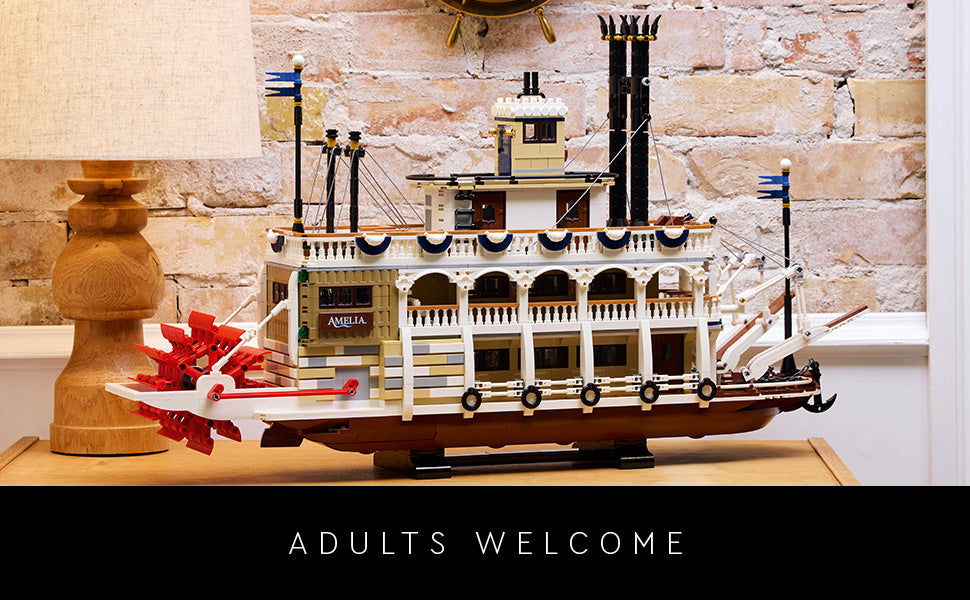 LEGO Ideas River Steamboat - Rompecabezas 3D - Decoración