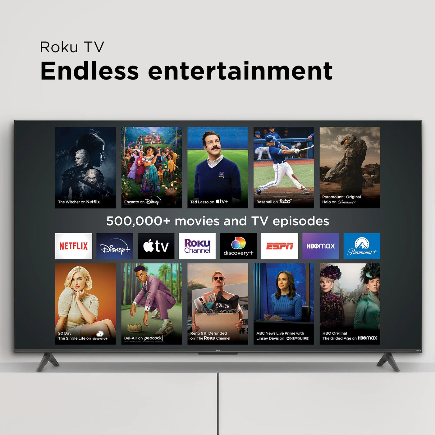 Smart Tv 55” Tcl Series 4 55s451 Led 4k Negro Con Roku TV