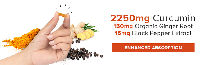 Curcumina de cúrcuma con pimienta negra y jengibre Qunol